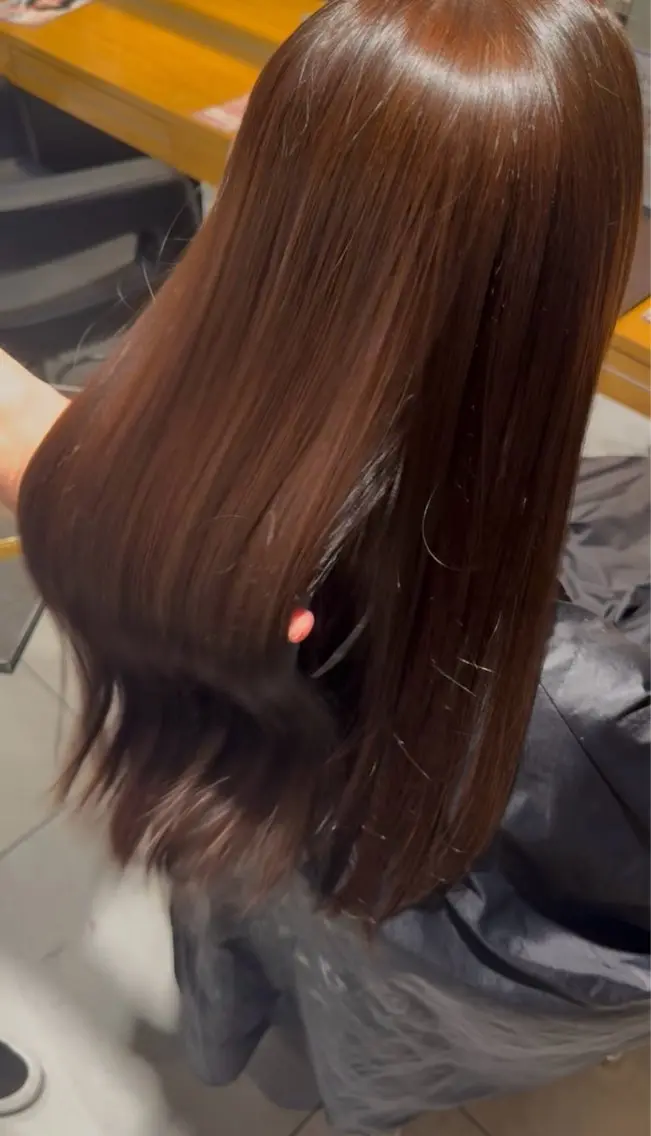 【平日限定𓂃🎀𓈒𓏸】髪質改善ストレート+メンテカット+トリートメントの写真