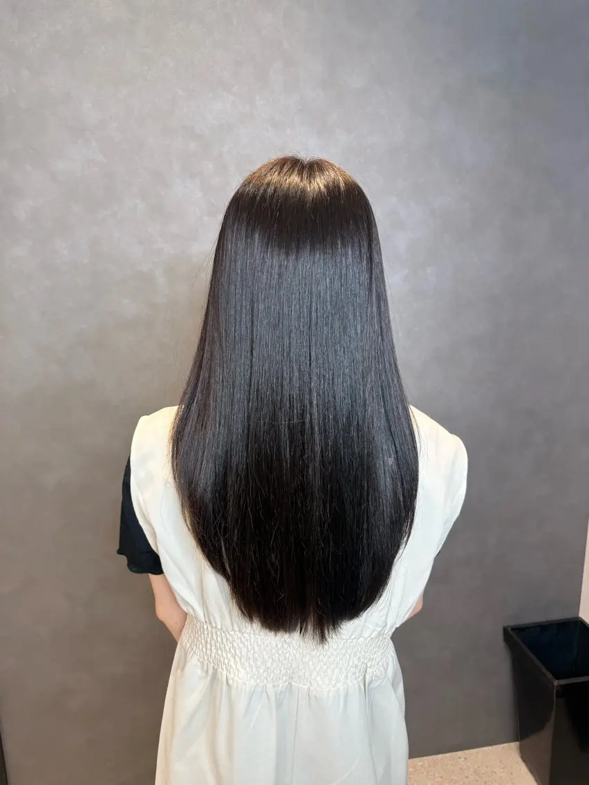 ロング カット ヘアカラー トリートメント Riko🩶仙台| 縮毛×艶髪🫧のヘアスタイル