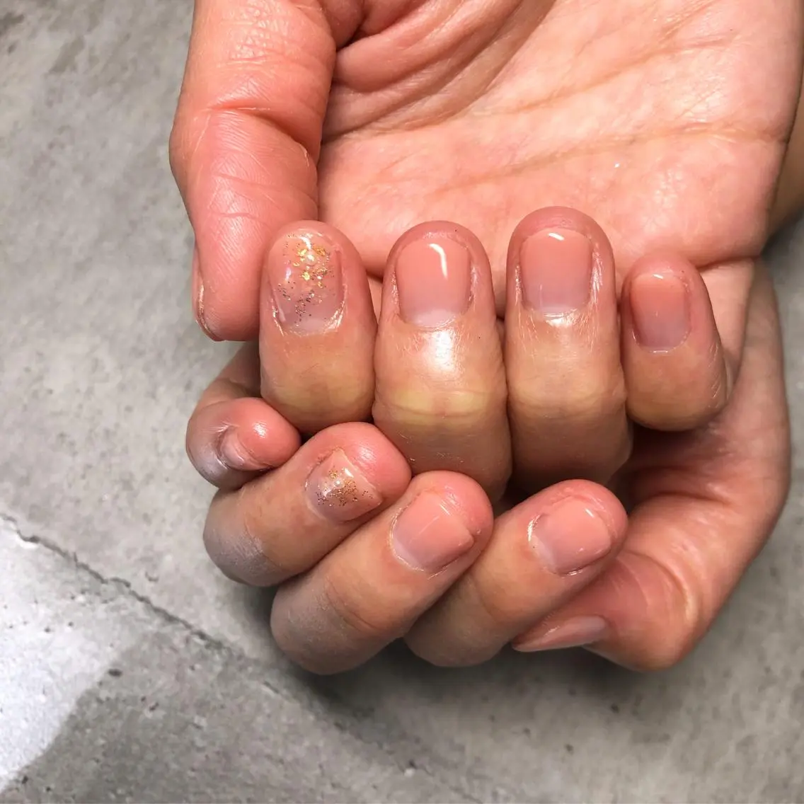 ネイル アートネイル オフィスネイル ワンカラーネイル シンプルネイル thrush nailsのネイルデザイン