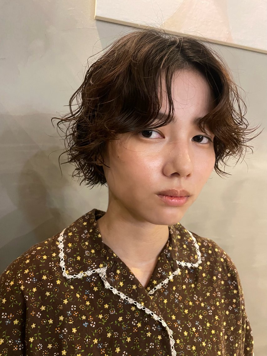 ショート パーマ ショートヘア ナガシマ マイのヘアスタイル