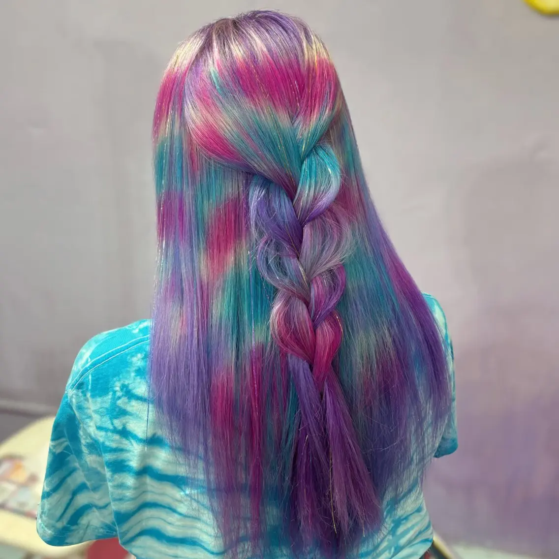 ♡🌈派手髪にしたい方コチラ🌟♡【1ブリーチ+カラーバター】の写真