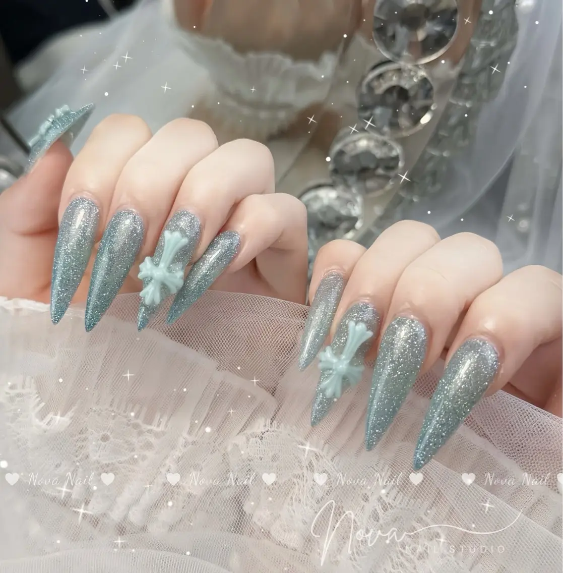 ネイル 韓国ネイル マグネットネイル 持ち込み ワンホンネイル ハンドネイル ハンドケア Yumi chan Novaのネイルデザイン