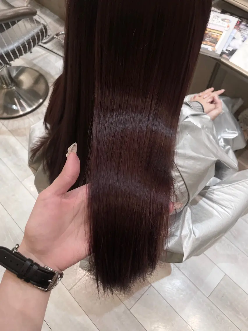 ロング ヘアカラー 百愛 ‎🤍 cloe 新宿のヘアスタイル