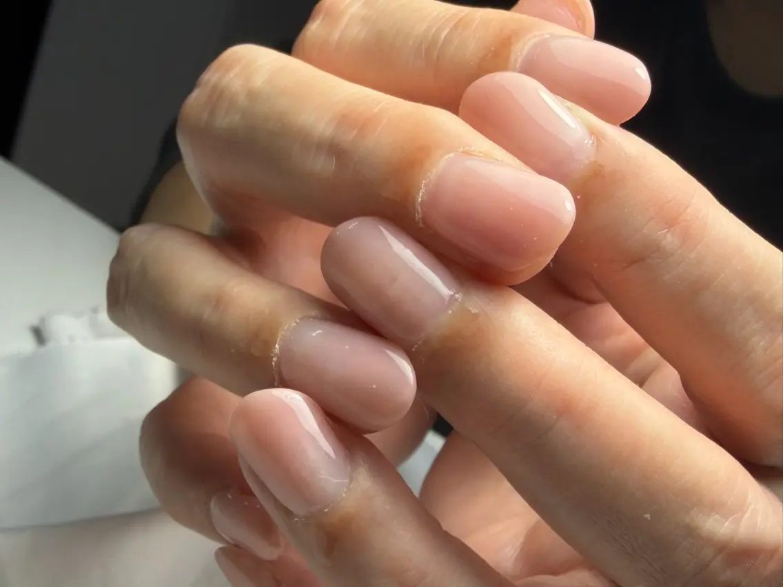 ネイル グラデーション オフィスネイル ピンク ハンドネイル ネイリスト りほのネイルデザイン