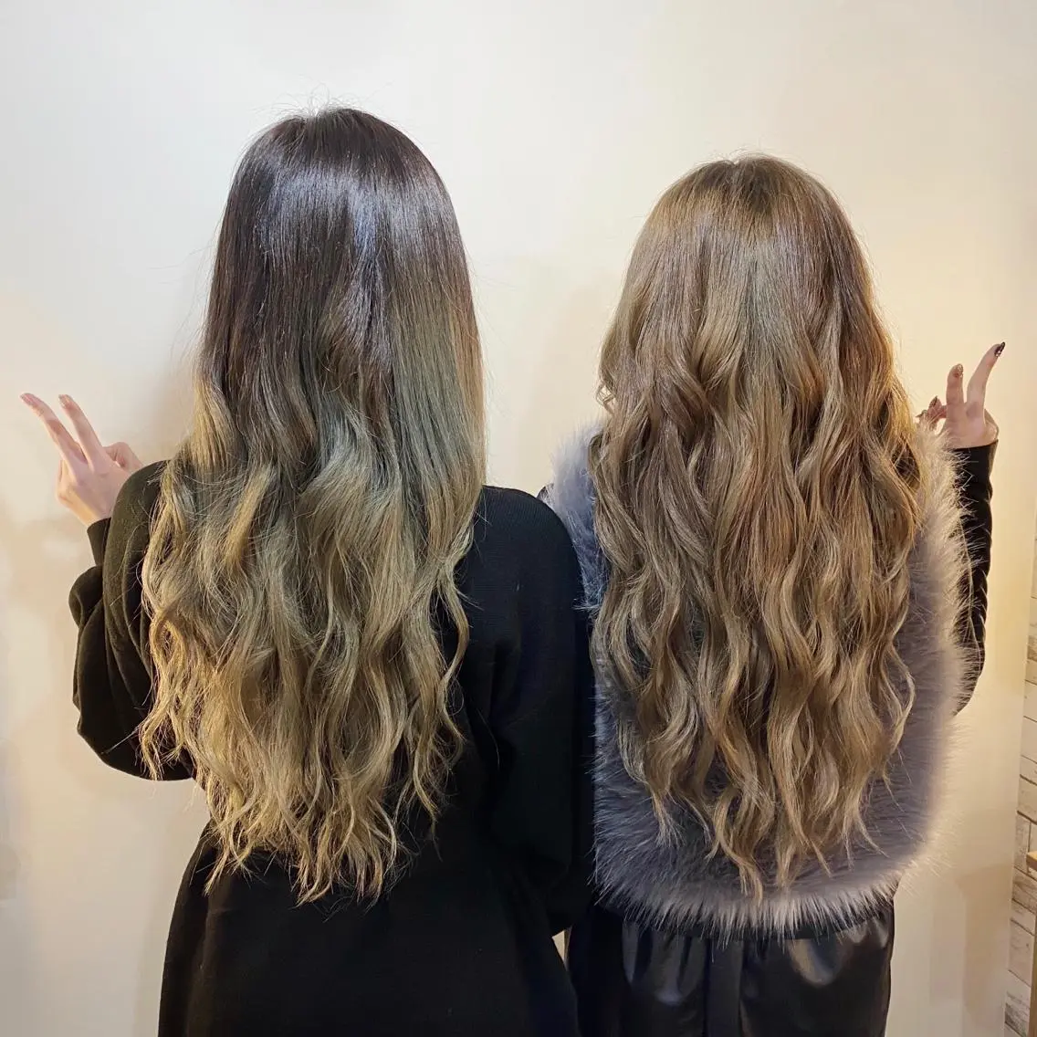 ロング カラー ヘアアレンジ 学生 ロング エクステ Hair Make Salon ZEROのヘアスタイル