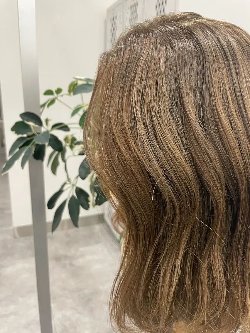 セミロング カラー ブラウンカラー オリーブブラウン ヘアカラー ⭐トレンドカット&カ ラーCocoro🪿のヘアスタイル