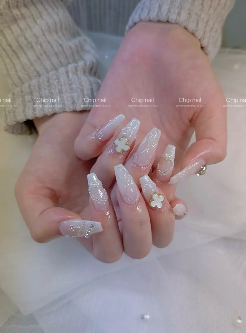 ネイル ロングネイル ハンドネイル chip nail harukaのネイルデザイン