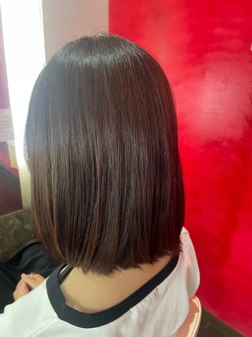 ミディアム カット ヘアカラー トリートメント ヘッドスパ 美容室ARKS 黒田杏奈のヘアスタイル