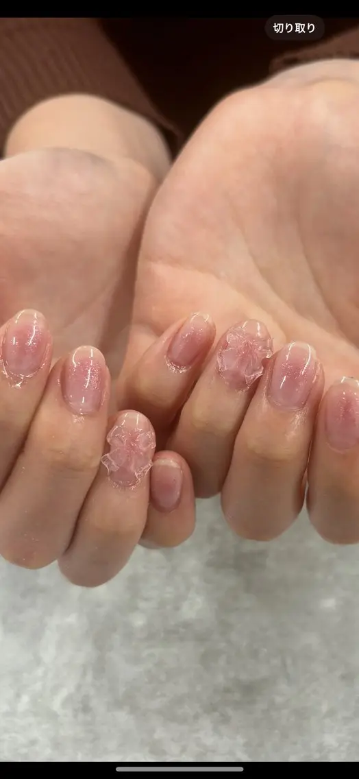 ネイル リボン ハンドネイル Nailst AKINAのネイルデザイン
