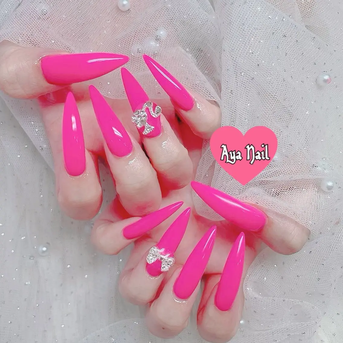 ロング Aya Nailのネイルデザイン