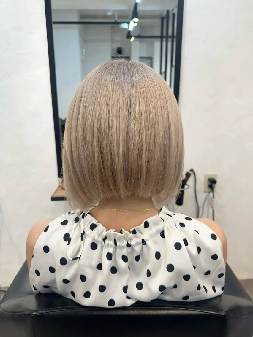 ショート カラー ヘアカラー トリートメント 🫧透明感カラー/ エクステ🫧アサミ️のヘアスタイル