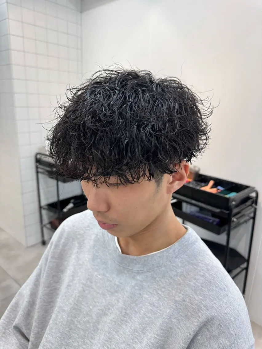パーマ メンズ メンズパーマ 波巻きパーマ カット パーマ 大宮メンズ特化/パー マ職人/小川藍人のヘアスタイル