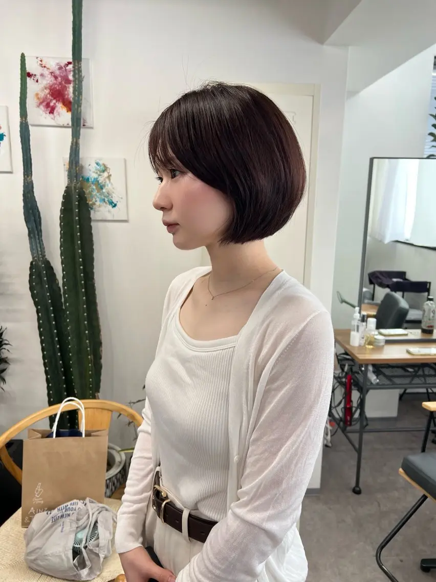 ショート カット ヘアカラー トリートメント レイヤーカット/ 透明感/ひかるのヘアスタイル