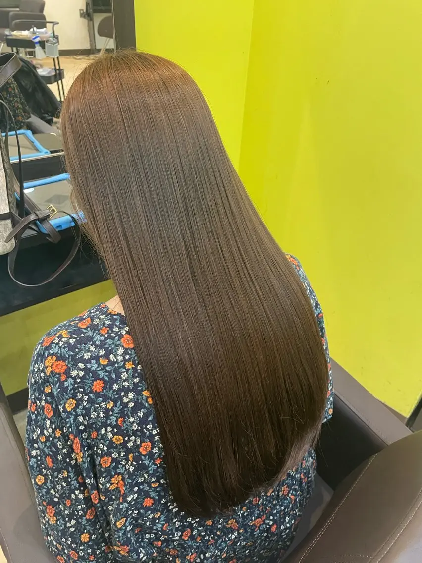 ロング ヘアカラー トリートメント 奥野JAPAN🌈 艶髪カラーのヘアスタイル
