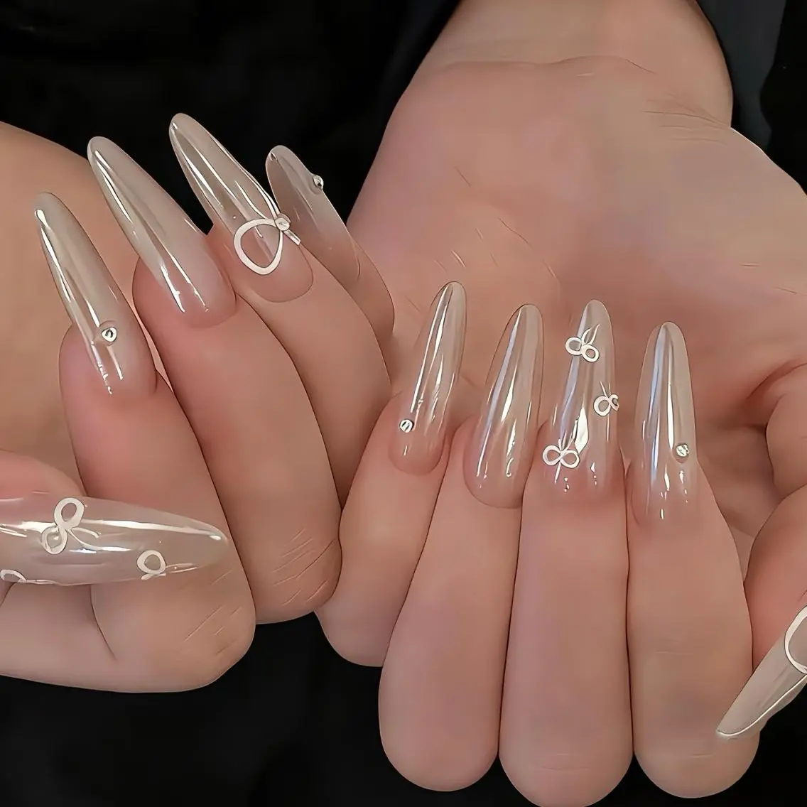 新店オープン🎶チップ長さだし💅ミラーネイルの写真