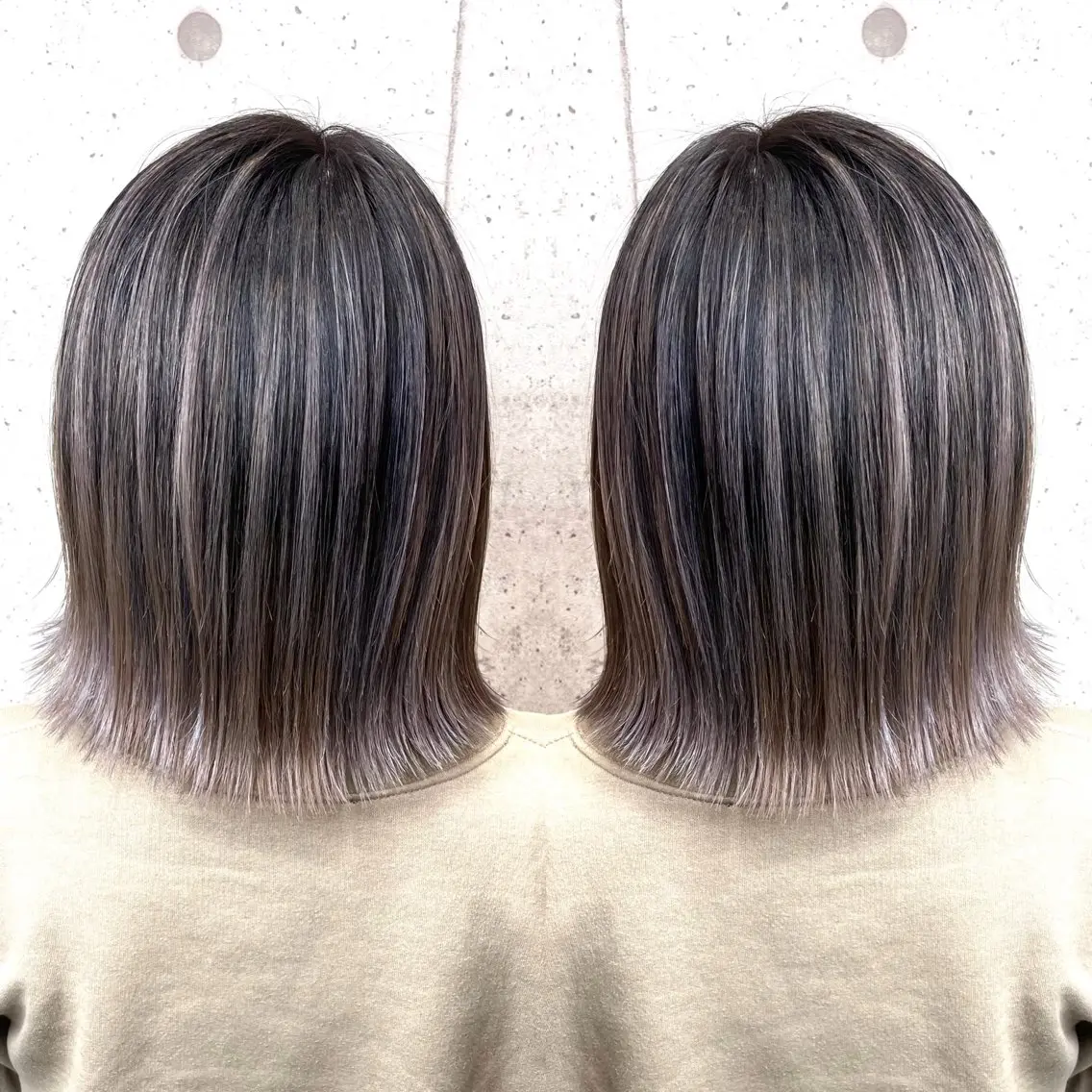 ミディアム カラー カット ヘアカラー トリートメント 奥山義進/大宮 /ダブルカラーのヘアスタイル
