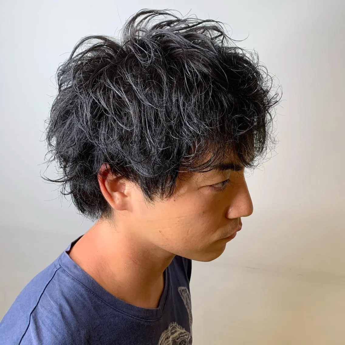 カラー パーマ メンズ 透明感カラー 【ロングウルフカット 姫カット】伊藤裕哉のヘアスタイル