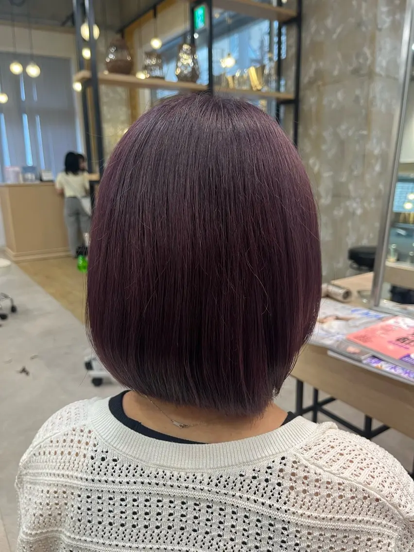 ショート カラー 透明感カラー ラベンダーカラー ラベンダーピンク ピンクカラー 艶髪✧寒色 ✧艶カラー/manoのヘアスタイル