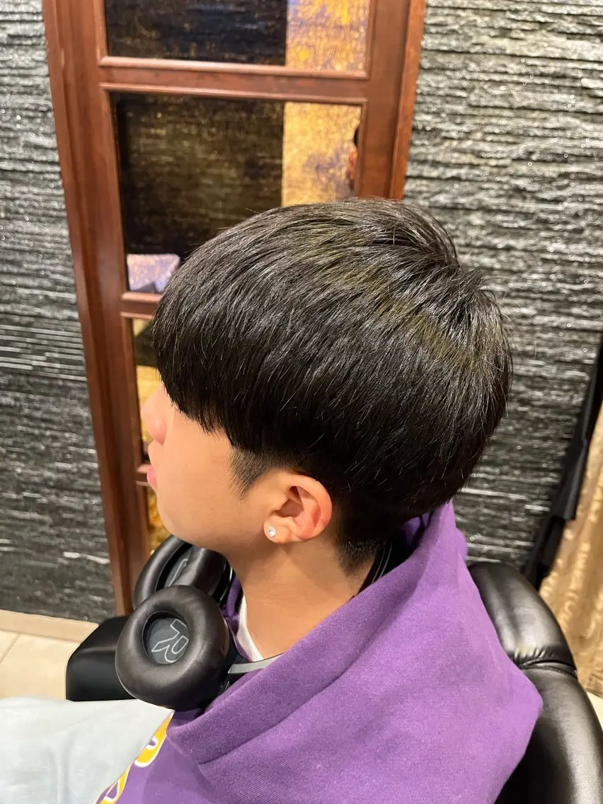 ミディアム カット 縮毛矯正 トリートメント ⚡️メンズ特化⚡️ 倉林 隼大のヘアスタイル