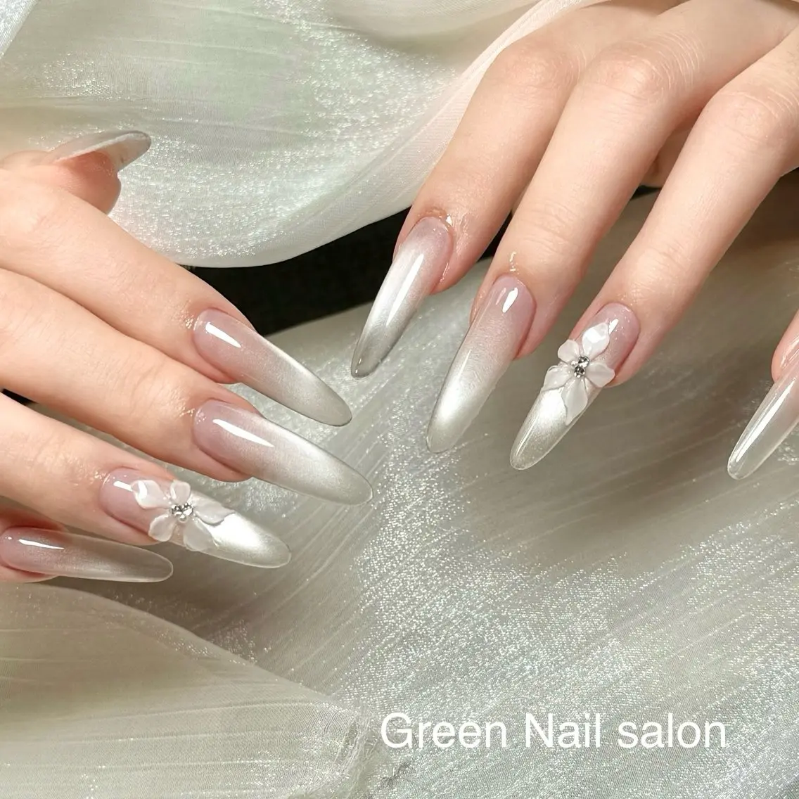 ネイル 持ち込み ワンホンネイル ハンドネイル GreenNail salonパラジェルのネイルデザイン