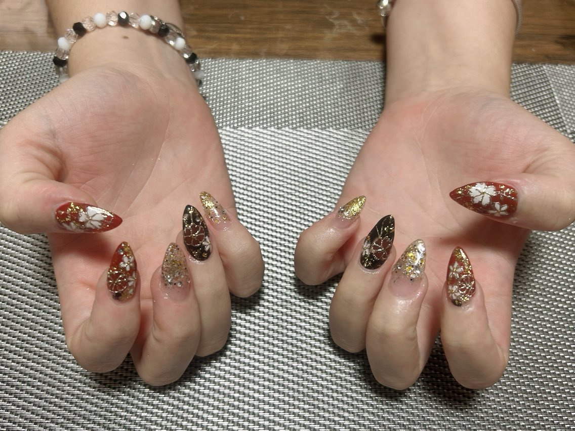 ネイル 成人式 ハンドネイル i nailのネイルデザイン
