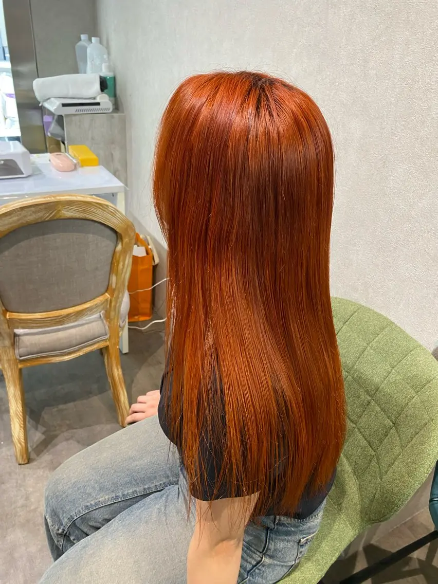 ロング カラー ヘアカラー トリートメント 透明感カラー🫧🎀 まりなのヘアスタイル