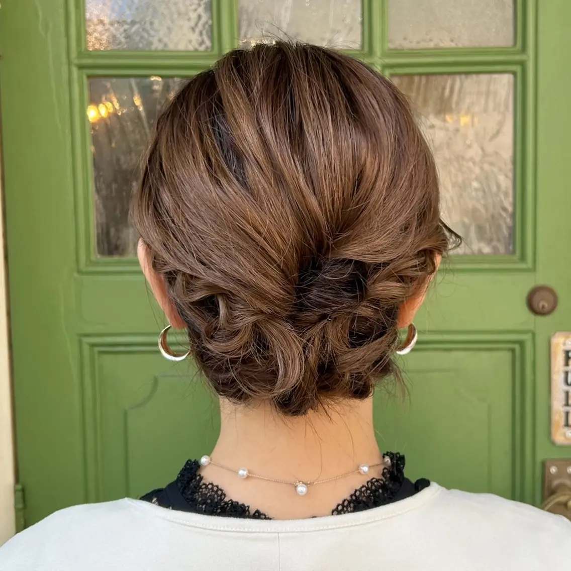 ショート ヘアアレンジ ボブ ヘアセット BRITS 渡辺 菜々子のヘアスタイル