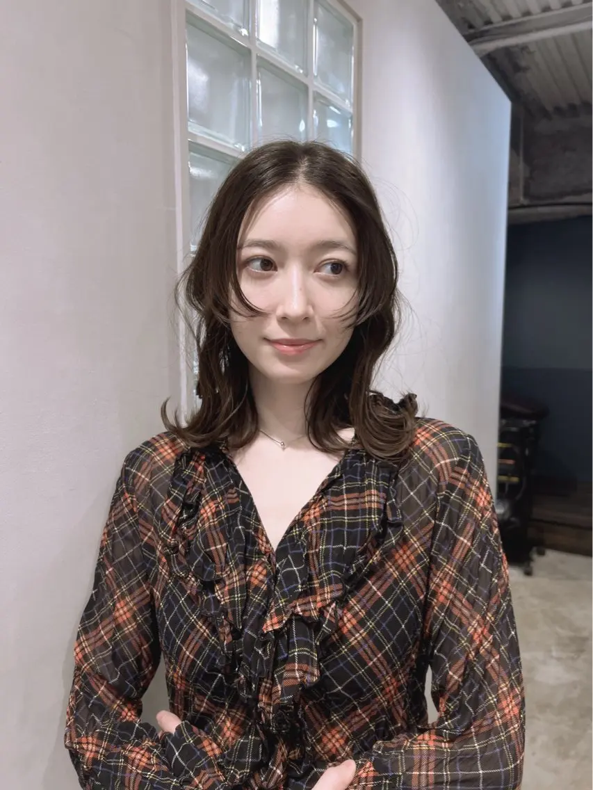 セミロング カラー ヘアカラー ☆ HARUKA ☆のヘアスタイル