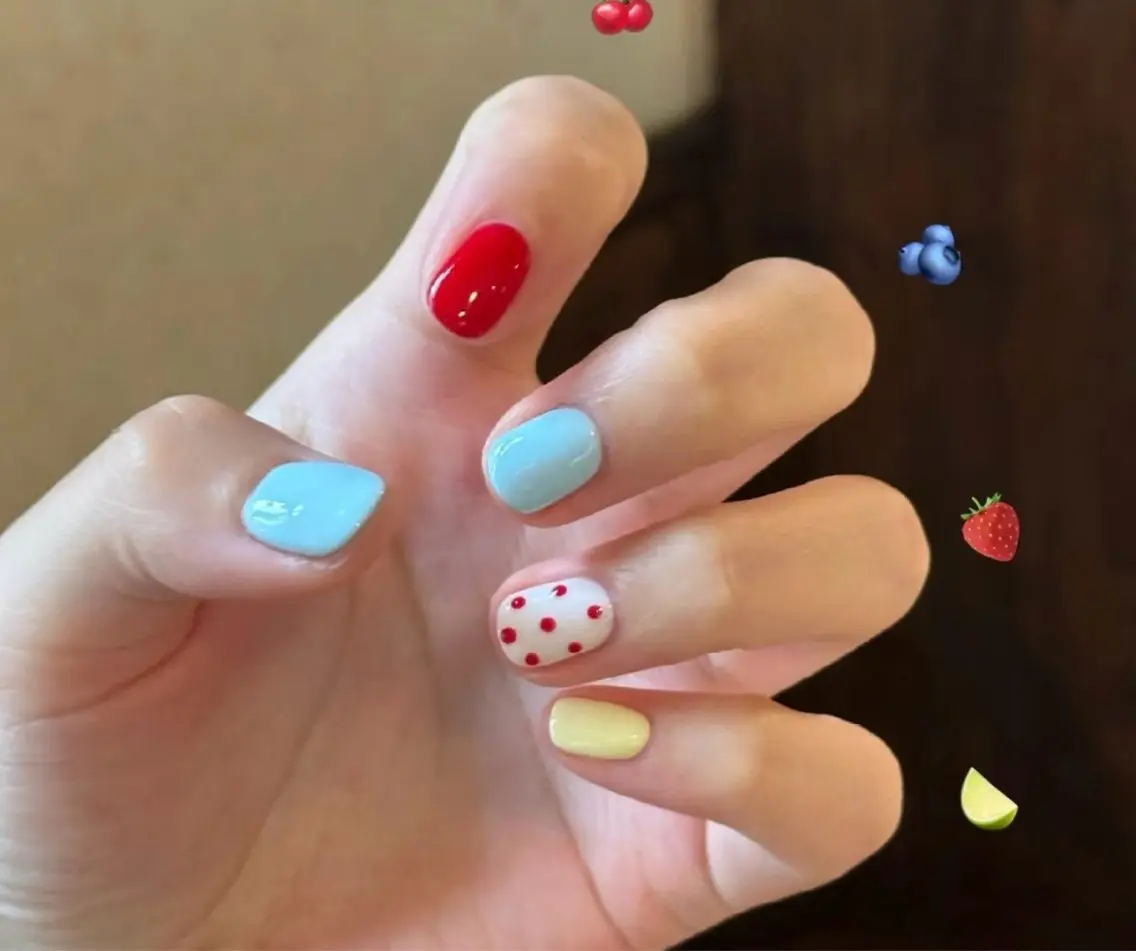 ネイル ハンドネイル H3 Nail Tsuki🦋💙のネイルデザイン