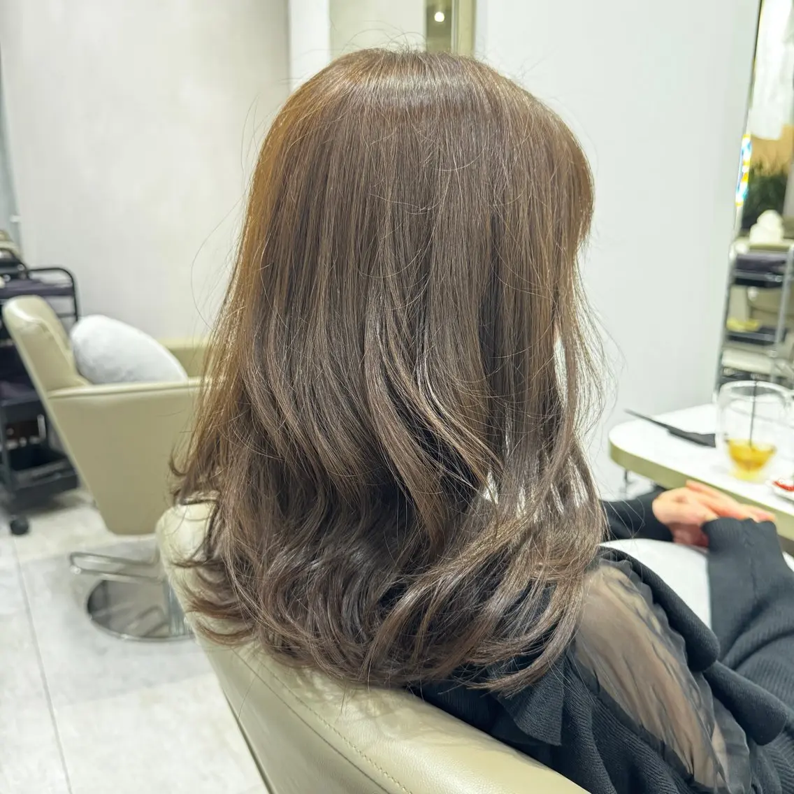 カラー ブラウンカラー 透明感カラー ヘアカラー Agnos TAKEMURAのヘアスタイル