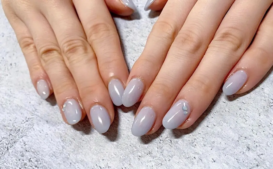 【期間限定¥6000】免疫力up代謝マシン付ネイル💅シンプルネイル(ワンカラー.ラメグラ.マグネット)の写真