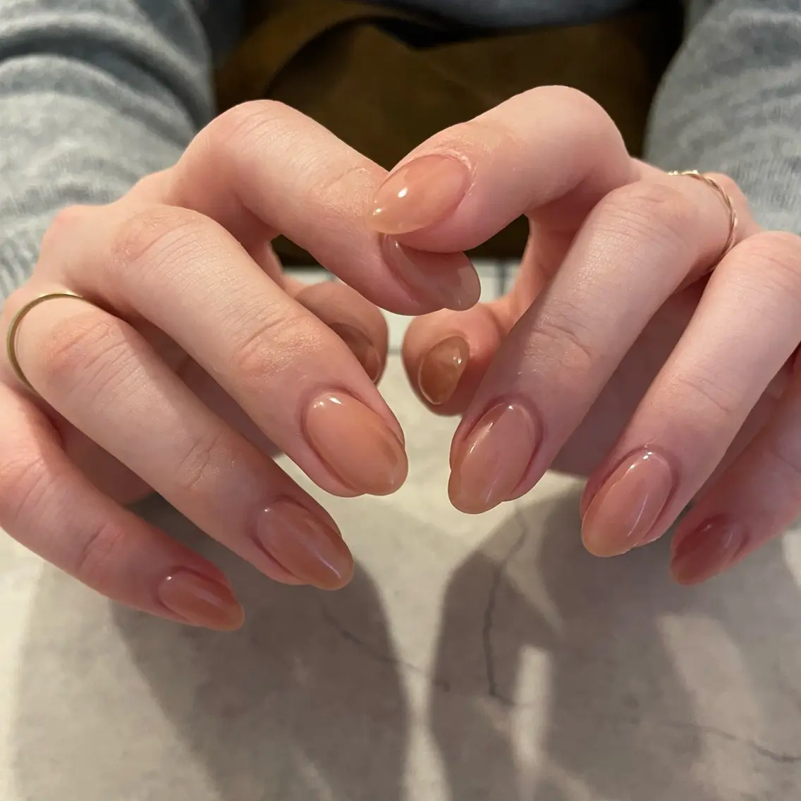 ネイル ピンク ピンクベージュ ハンドネイル roof nailのネイルデザイン
