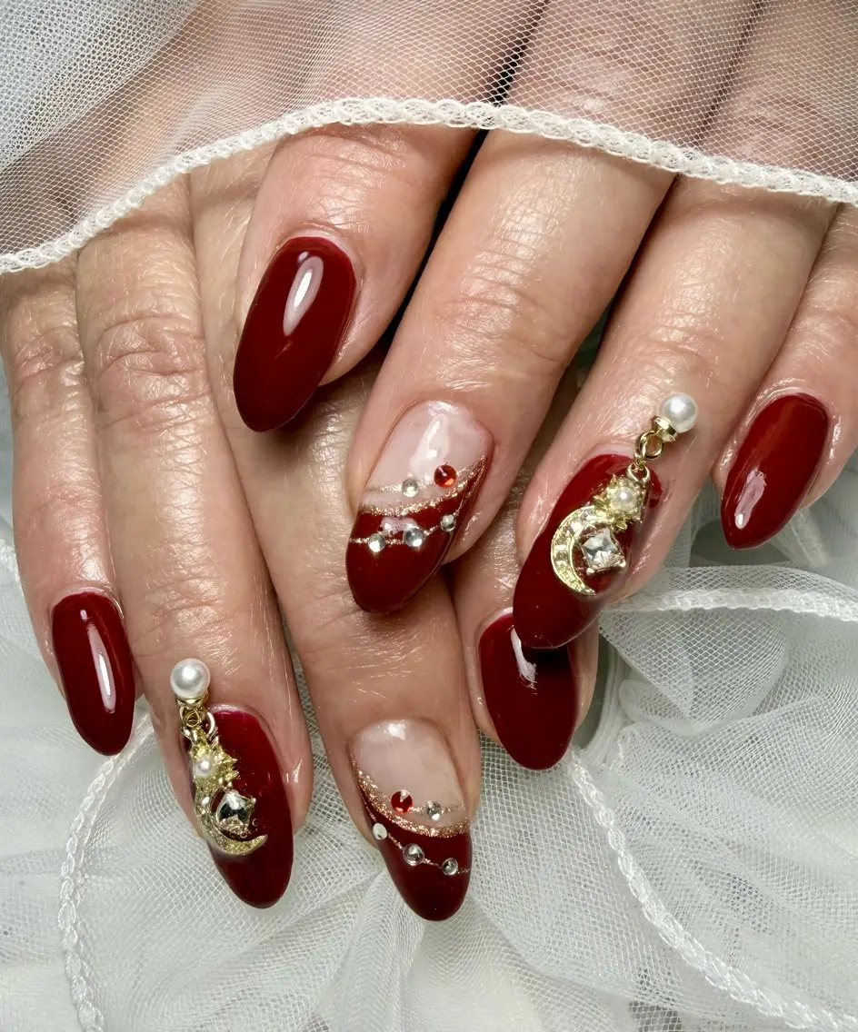 ネイル アートネイル チークネイル フラッシュネイル フラッシュマグ フレンチネイル Mai’s nailのネイルデザイン