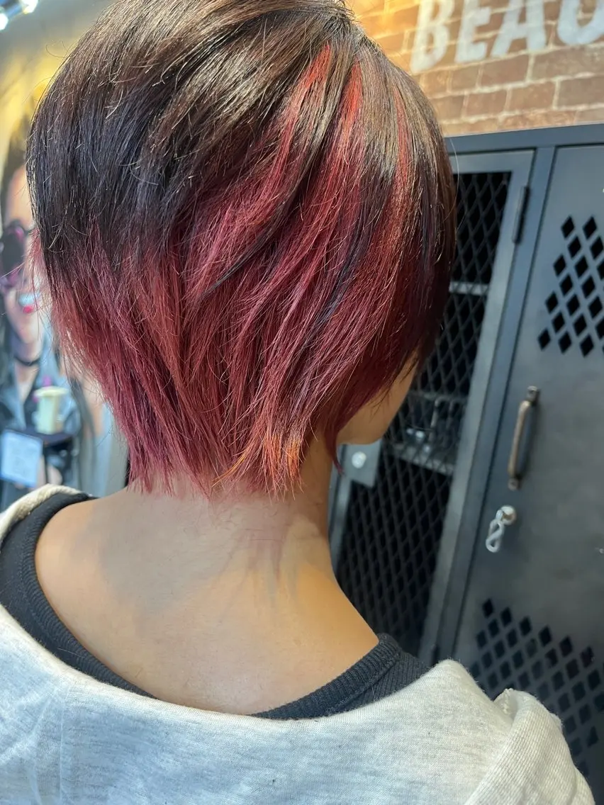 ショート カラー メンズ 久木原 ゆりのヘアスタイル