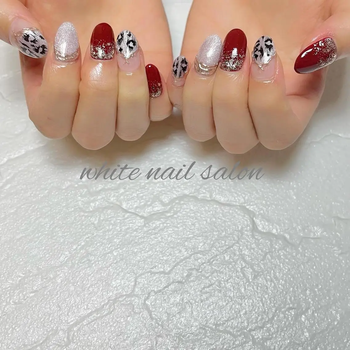 ネイル フットネイル ジェルネイル ハードジェル ラメ(グリッター) 持ち込み ハンドネイル white nail salonのネイルデザイン
