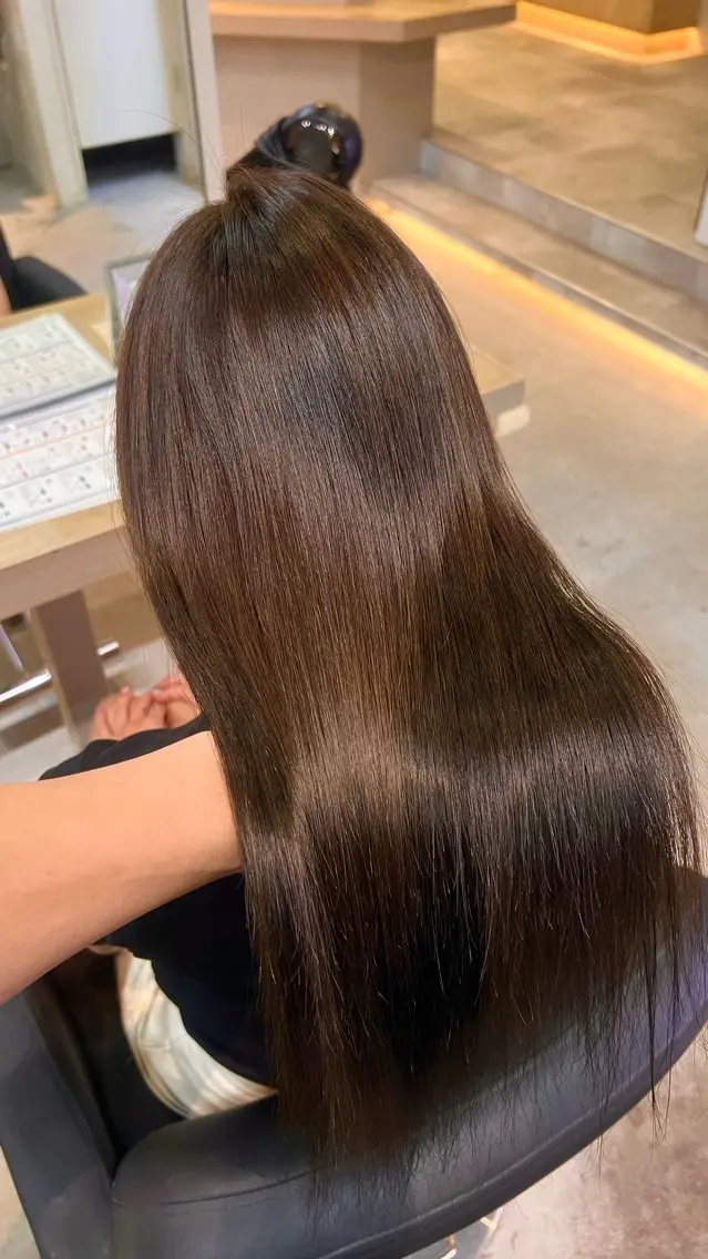 ロング カラー ブラウンカラー 透明感カラー ヘアカラー 野村 星斗のヘアスタイル