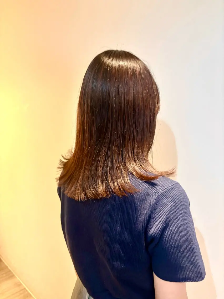 セミロング 新横浜 CLOVER 本店/田中ゆいのヘアスタイル