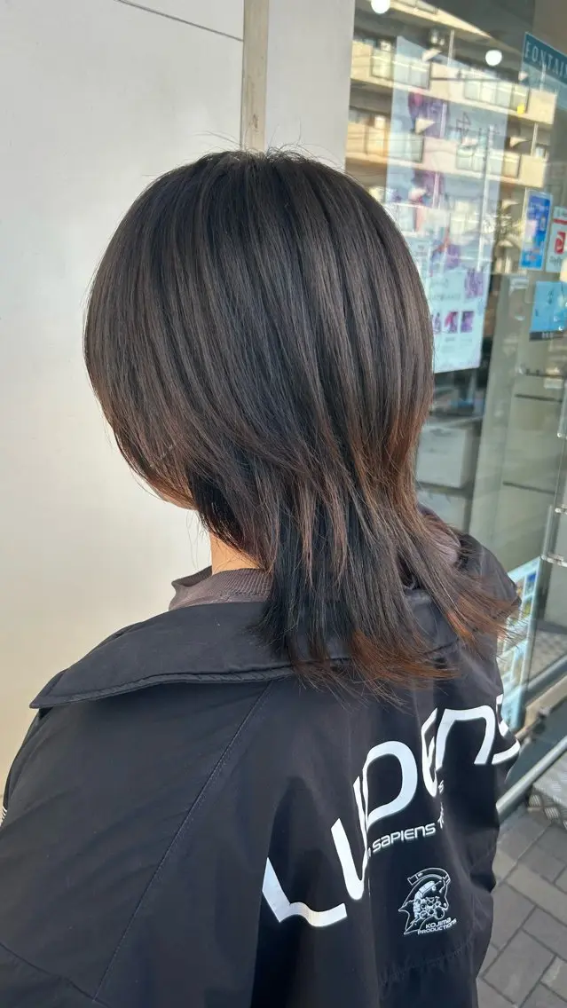 ショート カラー ヘアカラー ✨🦄韓国風レイヤ ー🦄✨林あかりのヘアスタイル