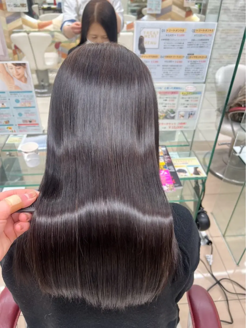 ロング 髪質改善 トリートメント 学生限定メニュー あり‼️鈴木咲千😸のヘアスタイル