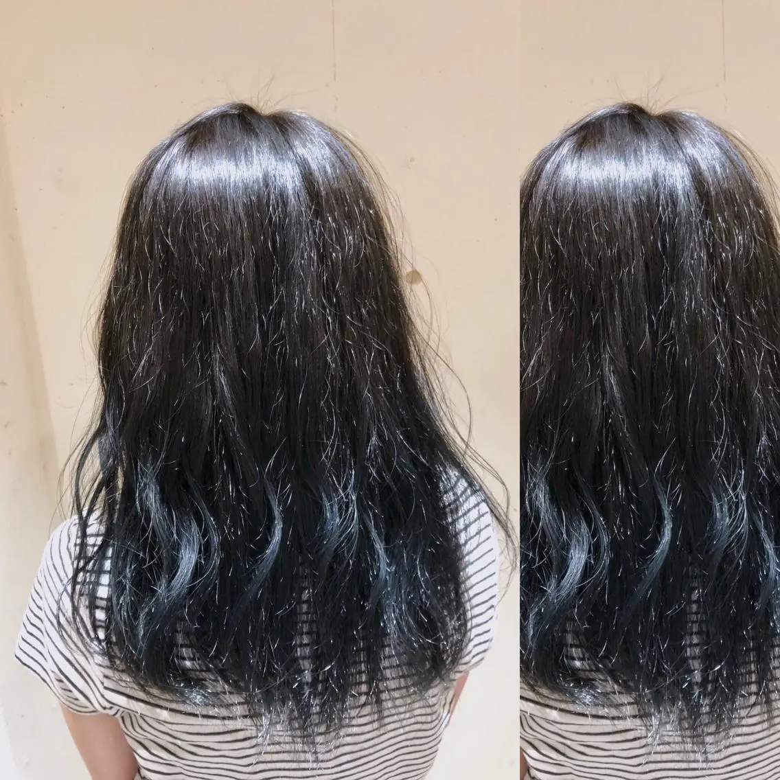 セミロング カラー パーマ ヘアアレンジ バレイヤージュ ブリーチ 透明感カラー デザインカラー グラデーションカラー 【ツヤ髪美容師】 ツダケイスケのヘアスタイル