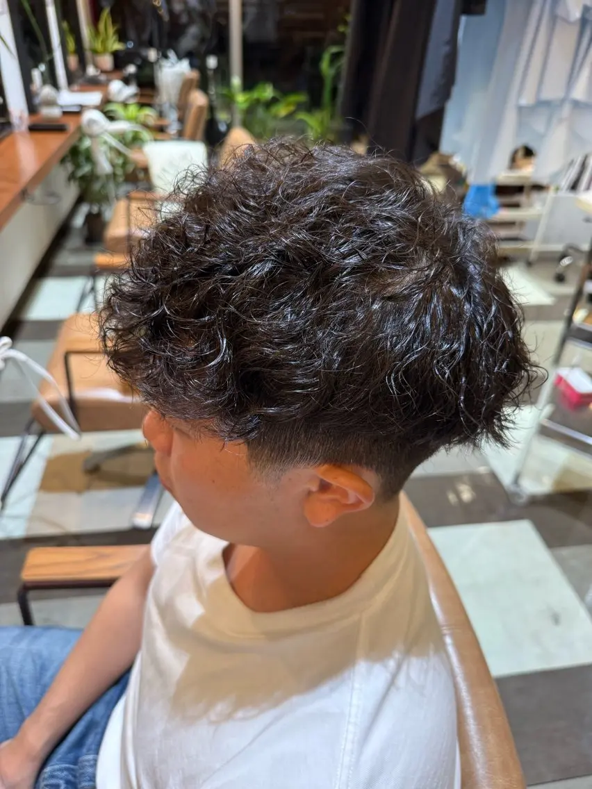 パーマ メンズ 平河 良太のヘアスタイル