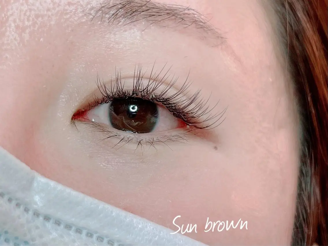 マツエク・マツパ Sun Brown サンブラウンのマツエク・マツパデザイン