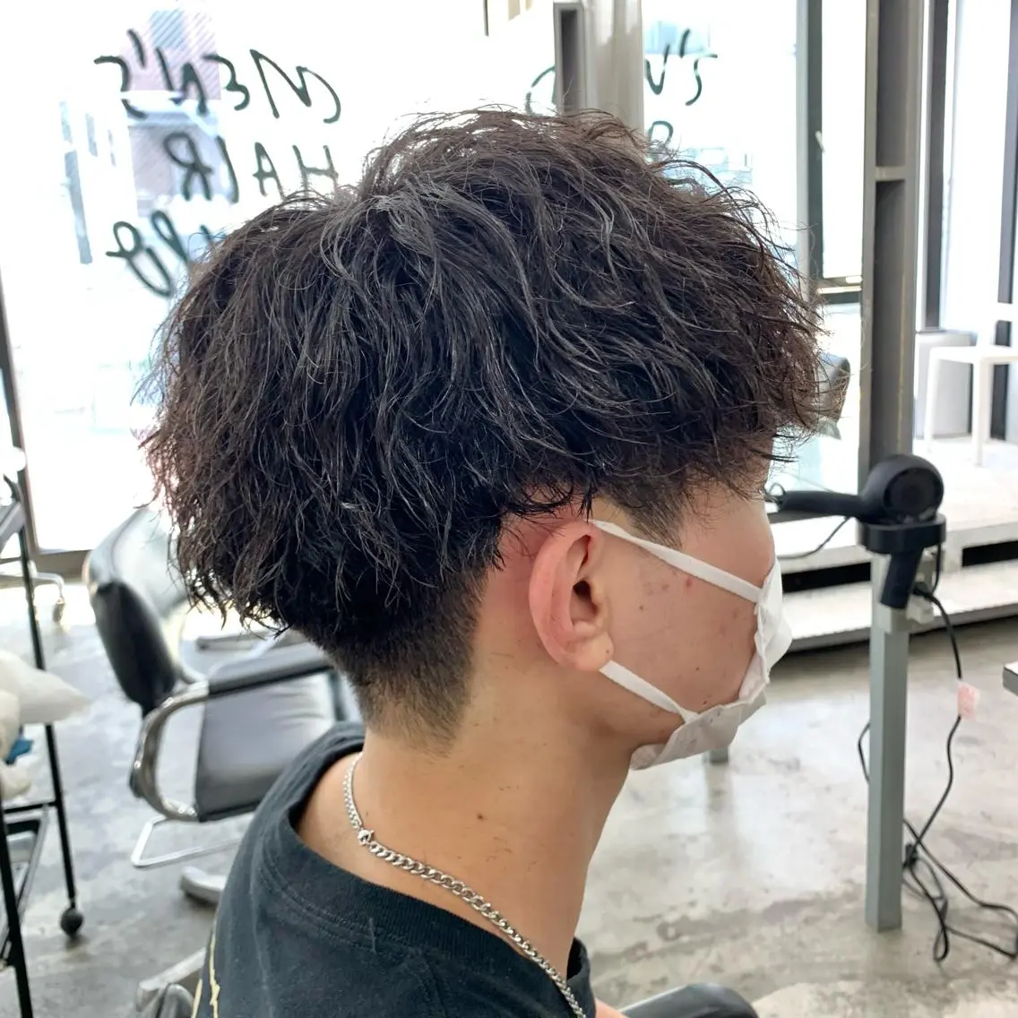 ショート パーマ メンズ カット パーマ メンズ特化美容師/ 藤戸 椋のヘアスタイル