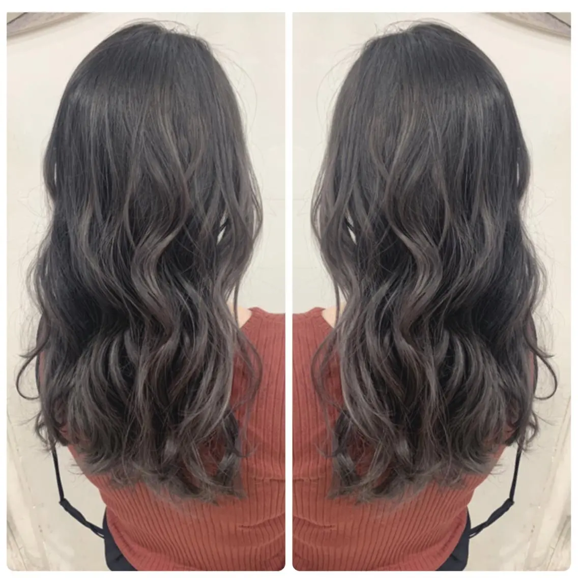 ロング カラー カット ヘアカラー 京都大人女性ショート 徒歩1分/秋山のヘアスタイル