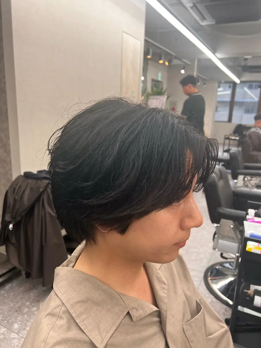 ショート カット 毛流れ矯正支持率 No.1🔥瀬川竜生のヘアスタイル