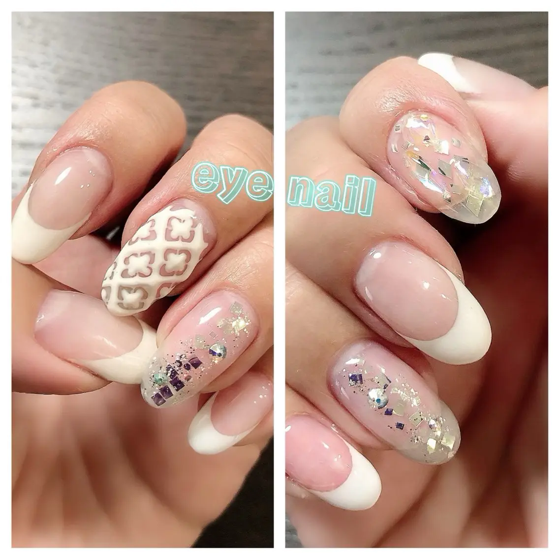 ネイル クリアネイル フレンチネイル Eye nailのネイルデザイン