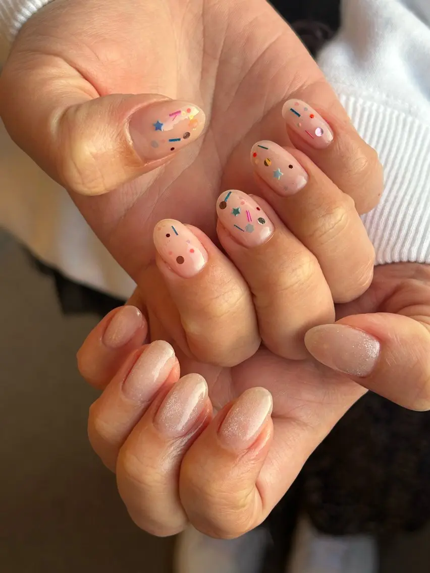 🖐️ハンドジェル　【ワンカラー+5本アート】持ち込みも🉑（オフ込み）の写真