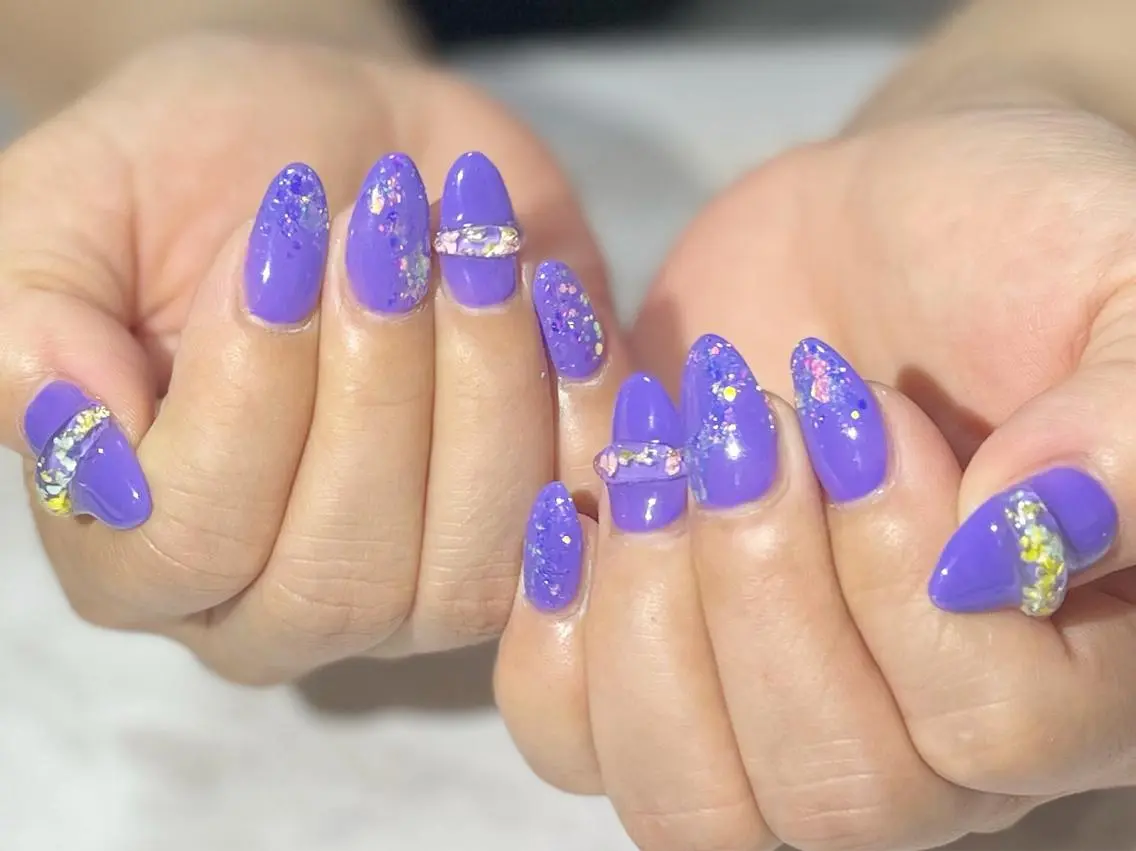 ネイル クリアネイル フラワーネイル フットネイル ニュアンスネイル シンプルネイル nail fufla ♡yamane♡のネイルデザイン