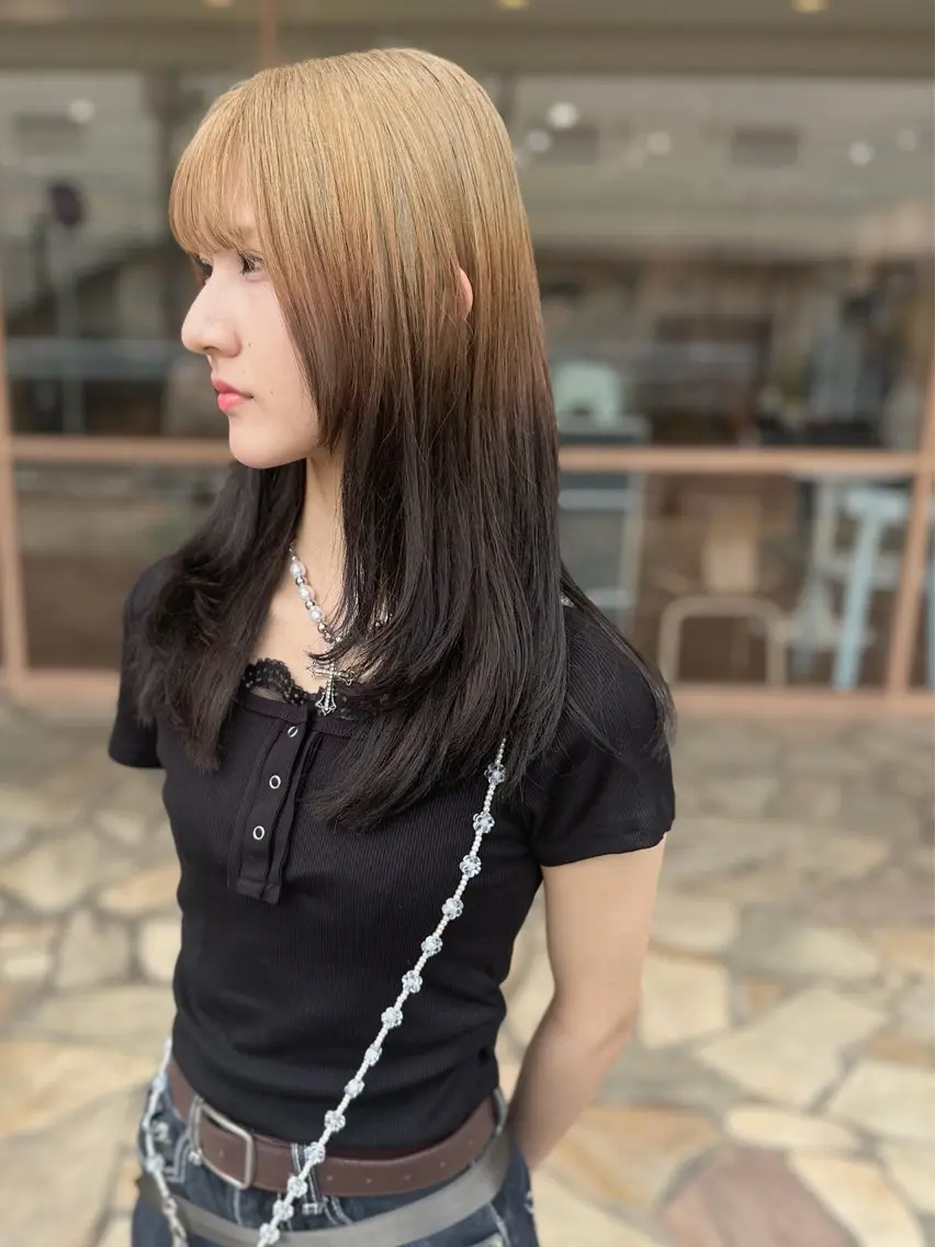 ロング 田中 翔空のヘアスタイル