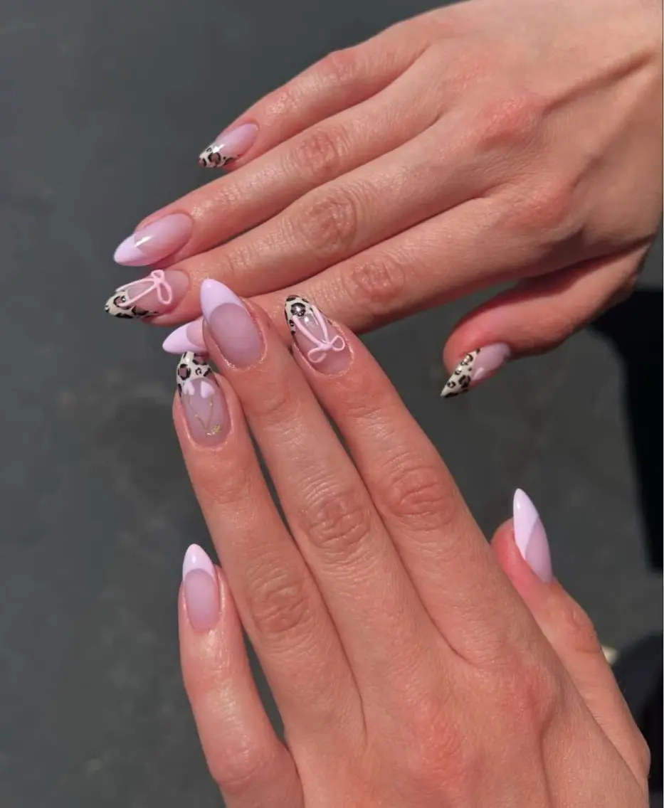 ネイル アートネイル 長さ出し ガーリー 韓国ネイル 持ち込み Rin Nail 新大久保店のネイルデザイン